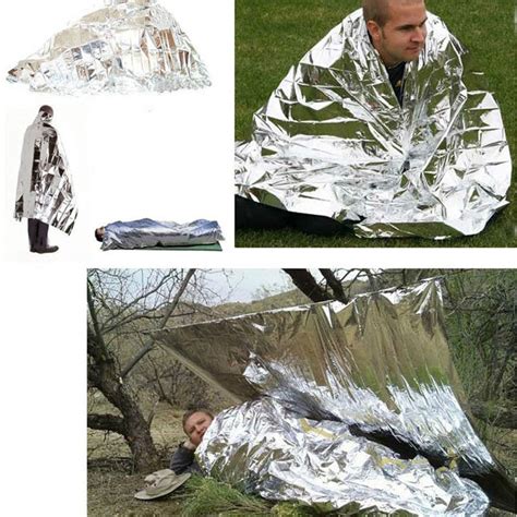 Emergency Thermal Blanket Outdoor Waterproof Survival Blanket Aluminum