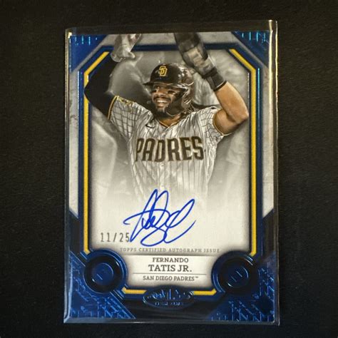 Fernando Tatis Jr Tier One Blue Auto Ebay