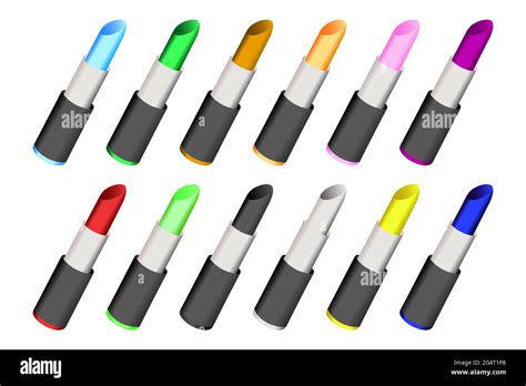 Lipstick Set Of Colorful Lipstick Stock Photo Alamy