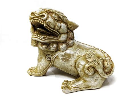 Vintage Chinese Foo Fu Dog Statue Feng Shui Guard Lion - Etsy