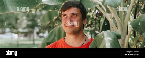 Portrait Of Face Happy Smiling Unshaven Mature Years Man Solo