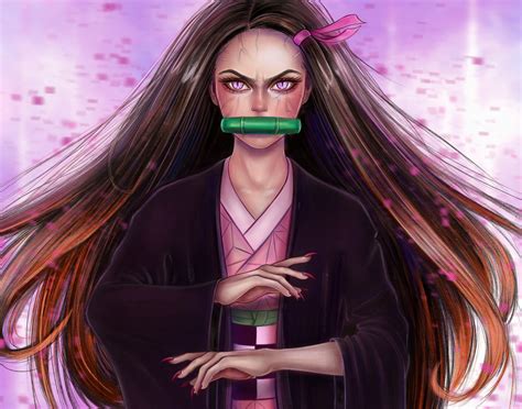 1400x1100 Demon Nezuko Kamado Digital Art 1400x1100 Resolution