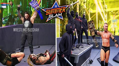 Wwe Summerslam 2020 Results Predictions Summerslam 2020 Winners Drew Vs Randy Braun Vs