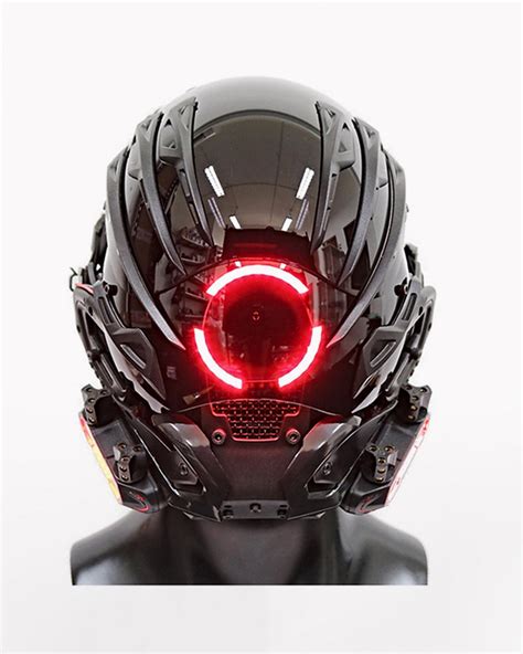 Cyberpunk Futuristic LED Helmet Mask – Techwear Official