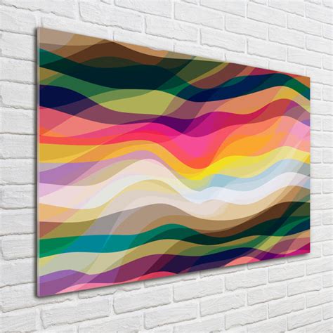 Ebern Designs Glasbild Waves Abstraction Wayfair De