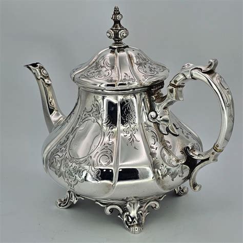 Antique Victorian Silver Teapot