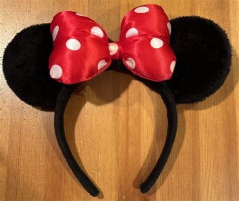 Yahoo オークション Disney Parks Minnie Mouse Black Plush Ears Re