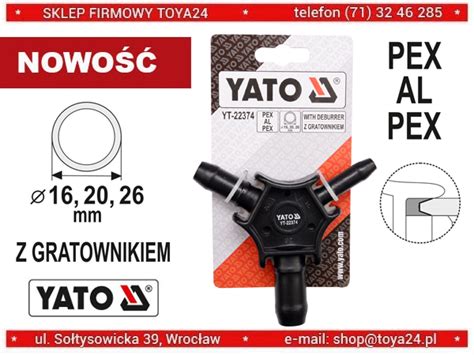 Kalibrator Z Gratownikiem Do Rur Pex Al Pex 16 20 26Mm Yt 22374 Yato