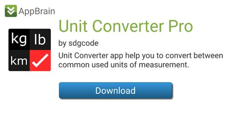 Unit Converter Pro For Android App Download