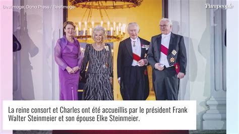 Camilla Parker Bowles Tiare Gros Collier De Diamants Et Robe