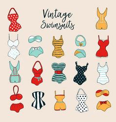 Fashion Girls In Bikini Royalty Free Vector Image