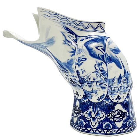 Moooi X Royal Delft Blow Away Vase Hand Painted The Cushion Shop