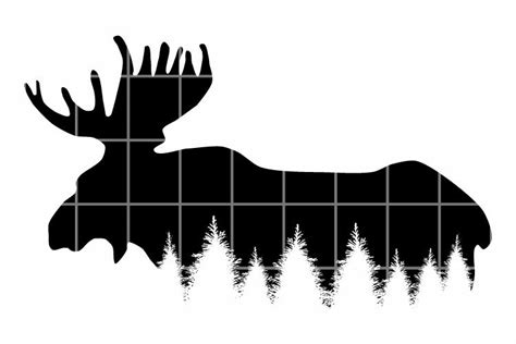 Moose Svg Moose Silhouette Png Cut Files For Cricut