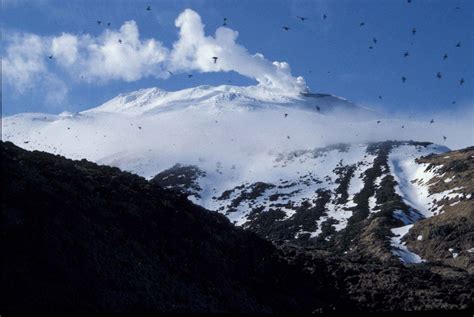 Free picture: lava, flows, smoke, rising, volcano