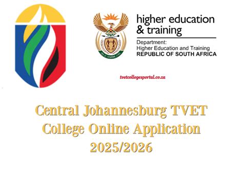 Central Johannesburg TVET College Online Application 2025 2026 TVET