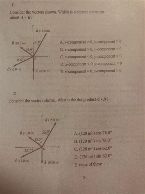 Solved Consider the vectors shown. Which is a correct | Chegg.com 