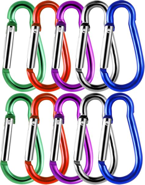 10 Stück Karabiner Karabiner Bunt Karabiner Aluminium Schnapphaken für