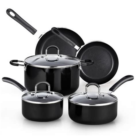 Cook N Home Pots and Pans Nonstick Kitchen Cookware Set with Stay Cool Handle, set - Fred Meyer