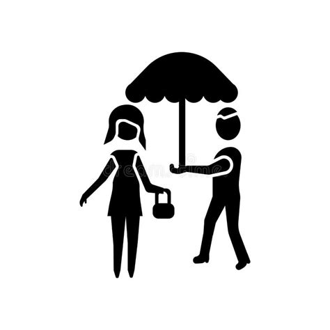 People Under Umbrella Logo Stock Illustrations People Under