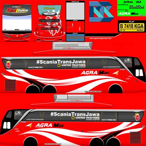 Livery Bussid Tronton Shd Ban Belakang