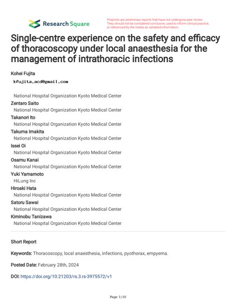 Pdf Single Centre Experience On The Safety And Efficacy Of