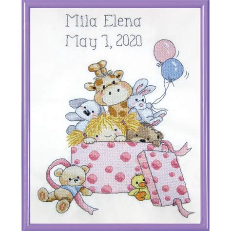 Design Works Girls Toys 7019 Stamped Cross Stitch Kit Jks Cross