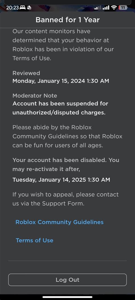 365 Days Ban R Robloxhelp