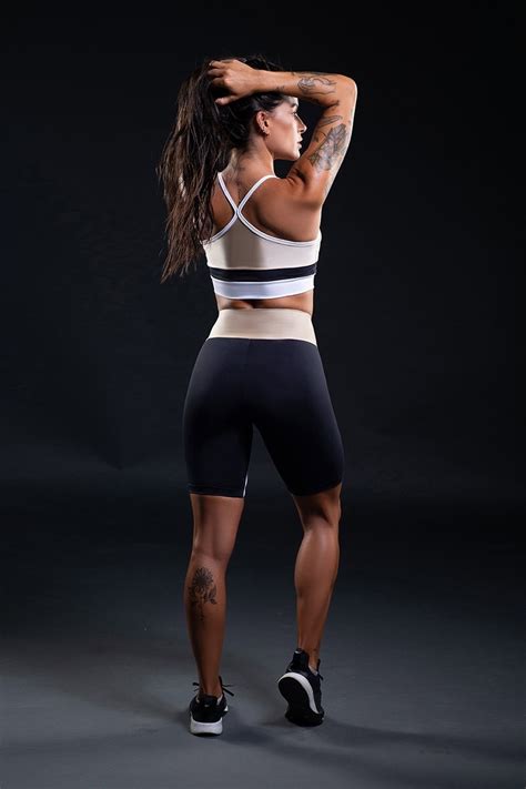 Kaisan Bermuda Cós Duas Cores e Vivo Preto Branco Nude Ref K B