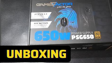 GAME FACTOR PSG650 Excelente Fuente De Poder A Bajo Costo YouTube