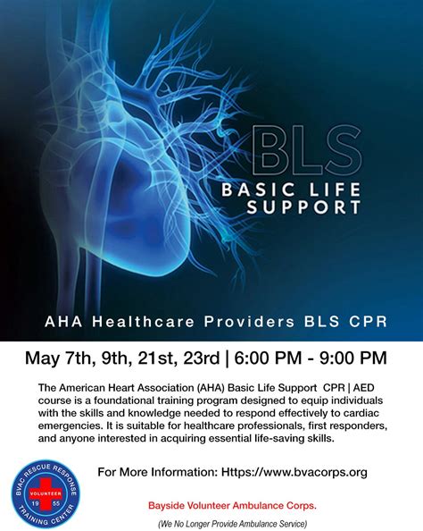 May 21 Aha Basic Life Support Cpr Aed Course Bayside Ny Patch