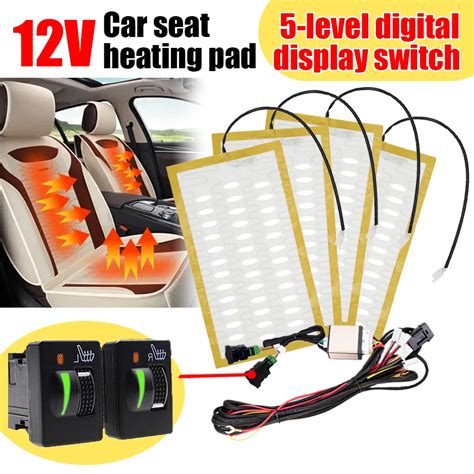 Pcs Built In Car Seat Heater Kit Seat V Carbon Fiber Heat Poleless