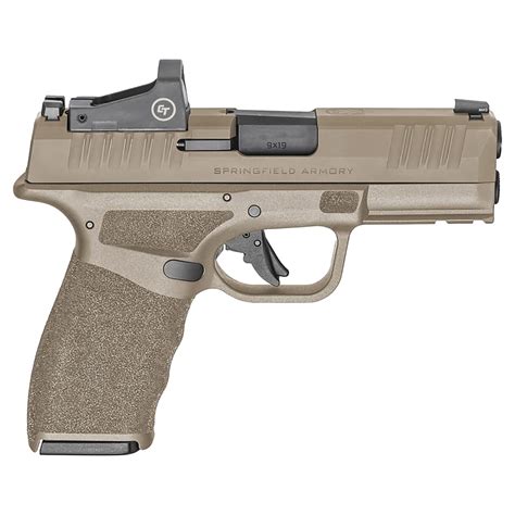 Springfield Armory Hellcat Pro W Crimson Trace Red Dot 9mm Luger 3 7in Fde Melonite Pistol 15