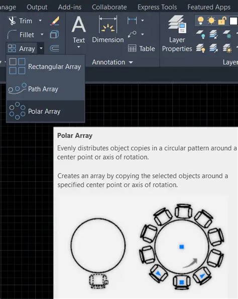 How To Use The Polar Array AutoCAD It S Right January 23