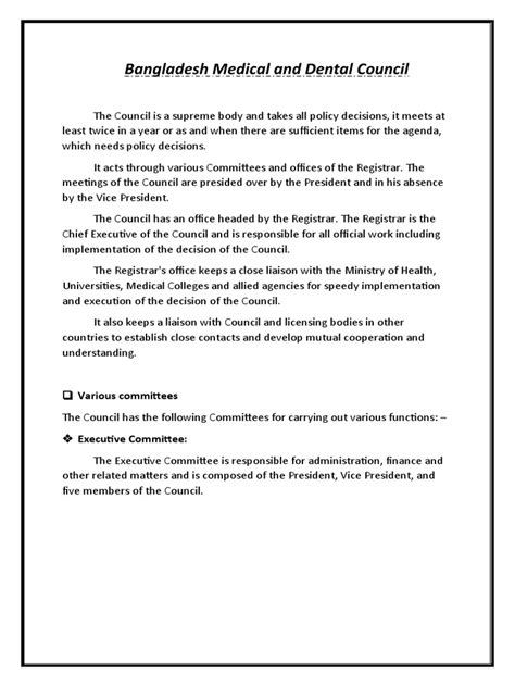 bangladesh medical  dental council act   academic
