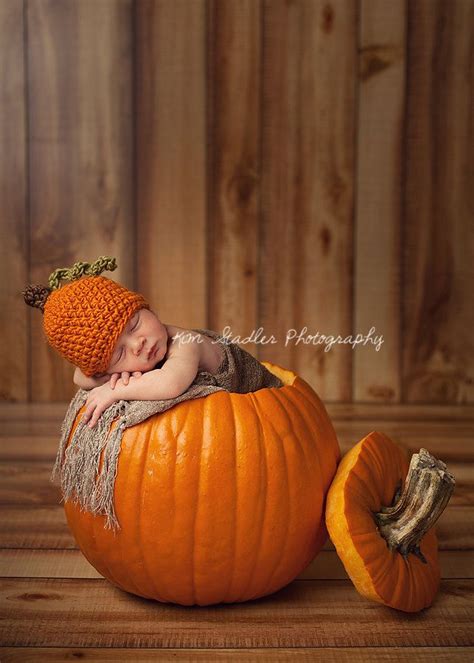 Newborn Harvest Pumpkin Hat Photography Prop. $25.00 USD, via Etsy ...