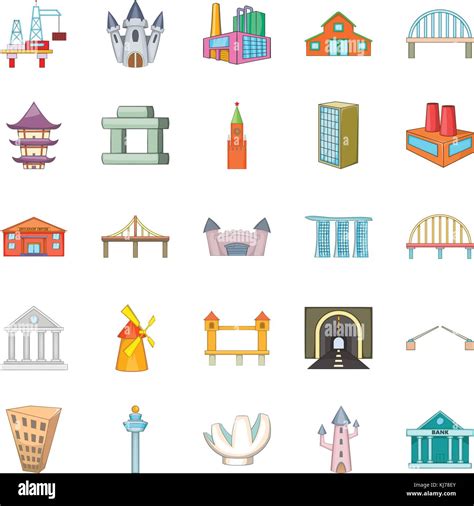 Framework icons set, cartoon style Stock Vector Image & Art - Alamy