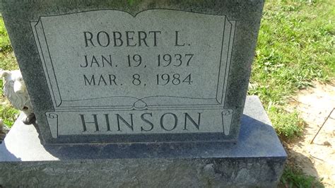 Robert Lewis Hinson 1937 1984 Find A Grave Memorial