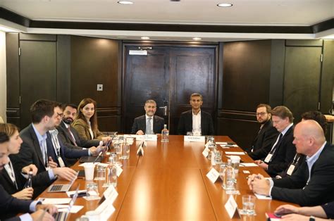 turkish finance chief meets investors counterparts  busy agenda