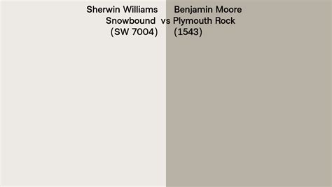 Sherwin Williams Snowbound Sw 7004 Vs Benjamin Moore Plymouth Rock