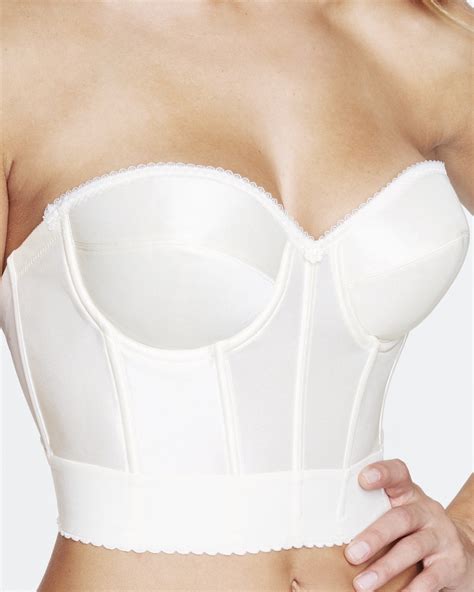 Dominique Strapless Backless Low Back Bridal Wedding Corset Bra 6377