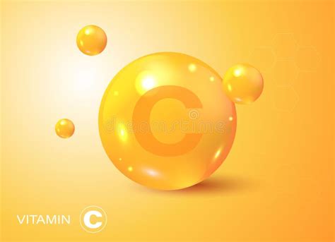 Vitamin Gold Shining Pill Capsule Icon Ascorbic Acid Shining Golden