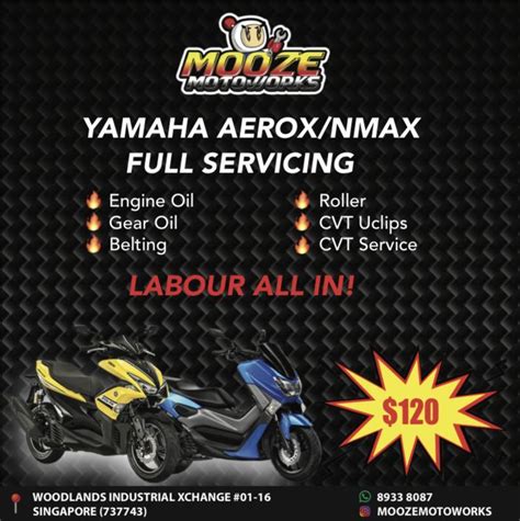 YAMAHA AEROX NMAX FULL SERVICING Motorcycles Motorcycle Accessories