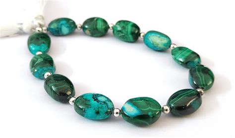 Faceted Bead Gemstone Beads Azurite Malachite Handmade Beads Shades