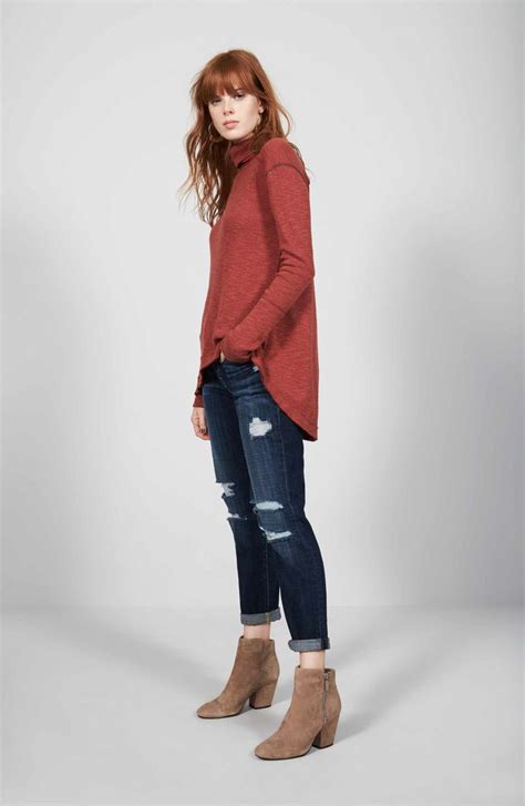 Free People Split Back Turtleneck Nordstrom