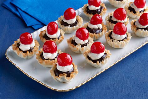 Mini Black Forest Tartlets Recipe Desserts Mini Dessert Recipes