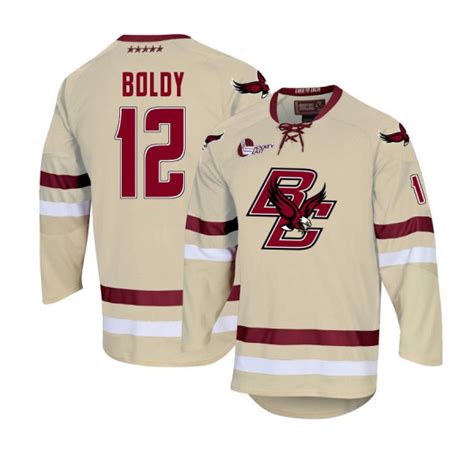 Mens 12 Matt Boldy Gold Boston College Eagles Jersey