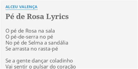 P De Rosa Lyrics By Alceu Valen A O P De Rosa