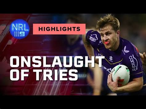 NRL Highlights Dragons V Storm Round 25 NRL On Nine YouTube