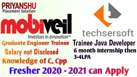 Mobiveil Hiring Techsersoft Hiring Off Campus Drive For 2020 2021