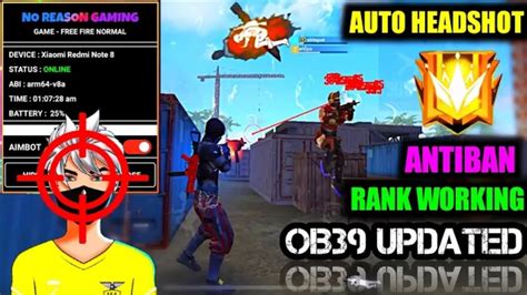 Ob New Headshot Vip Injector Anti Blacklist Free Fire Ob